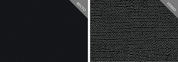 2095 Vorderseite schwarz & Rückseite PVC schwarz